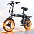 thumbnail image 1 of 14IN Foldable Electric Bike for Adults, 500W Motor 20mph, 30 Miles Range, Removable High-Capacity Battery,High cost-performance ebike, UL 2849, 1 of 9
