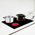 thumbnail image 1 of 26-inch 3-Burner Ceramic Cooktop with Infrared Heating, 2600W Electric Countertop & Built-in Stove, 9 Power Levels & Digital Timer, 176-1202°F Temp Control - Compatible with All Pots & Pans, 1 of 14