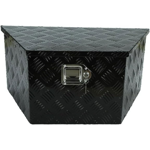 26'' inch Aluminum Trailer Tongue Tool Box Pickup truck Tool Box with Lock & Keys, For Pick Up Truck RV Storage Organizer Tool Box (26''X13.3"X12")