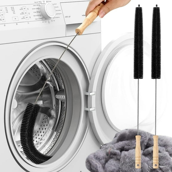 26 inch Clothes Dryer Lint Brush Vent Trap Cleaner Brush - Long Flexible Refrigerator Coil Soft Bristile Brush, Laundry Room and Washer Dryer Organizers