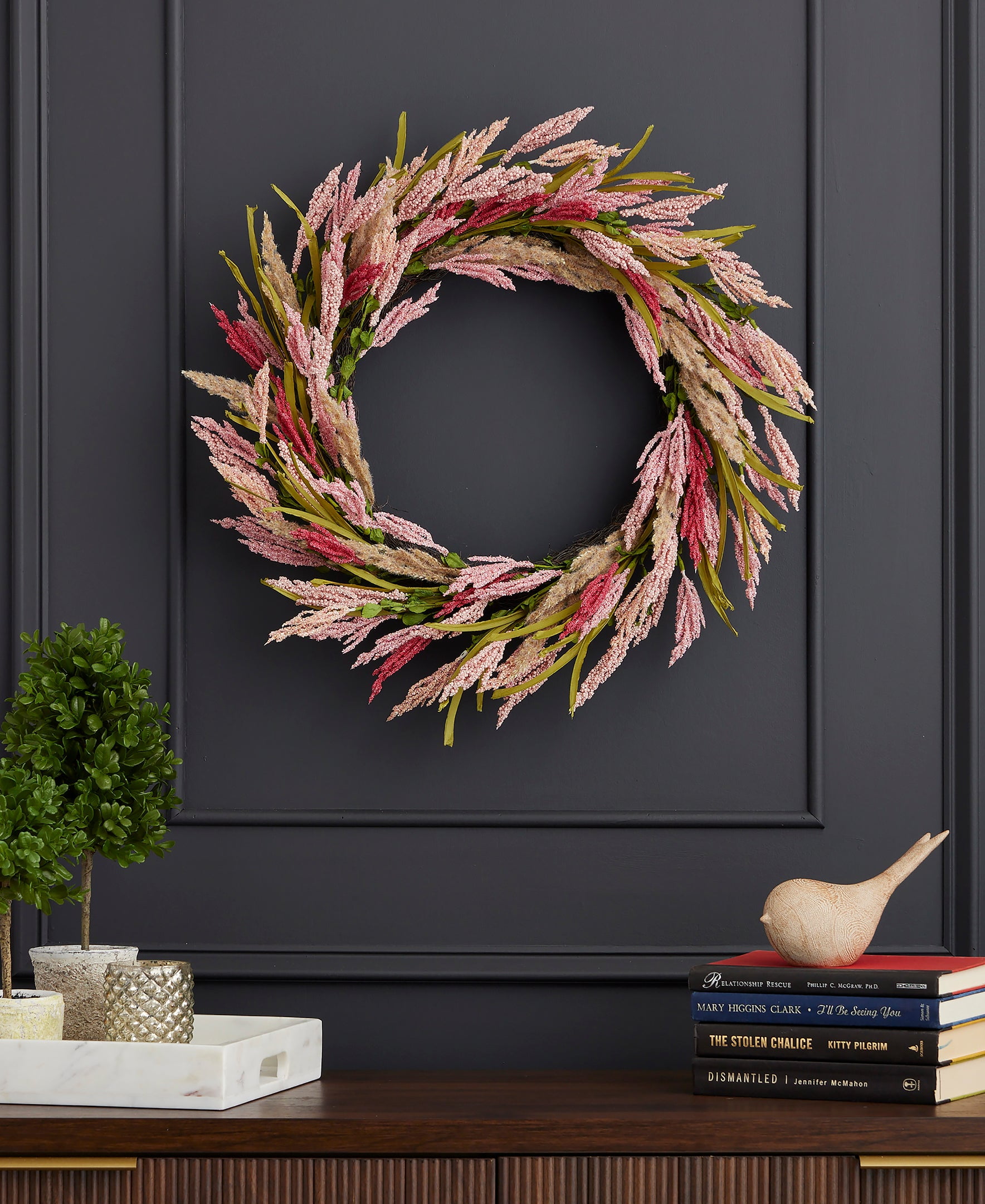 26 inch Coralie Spring Easter Wreath - by Seasonal LLC - Walmart.com