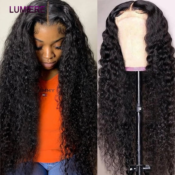26 inch HD Water Wave Frontal Wig 150% Density Water Wave Lace Front Wig for Women 13x4 Lace Front Closure Wigs Pre Plucked With Baby Hair DISEN