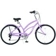 26 inch Mountain Bike, 7Speed Bikes for Adults, Beach Cruiser Bike Men