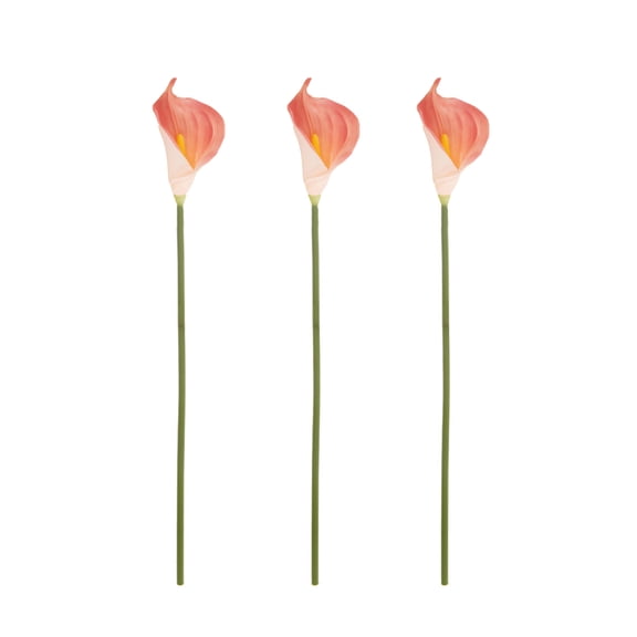 26 inch Tall Artificial Calla lily Flower Stems (Set of 3)