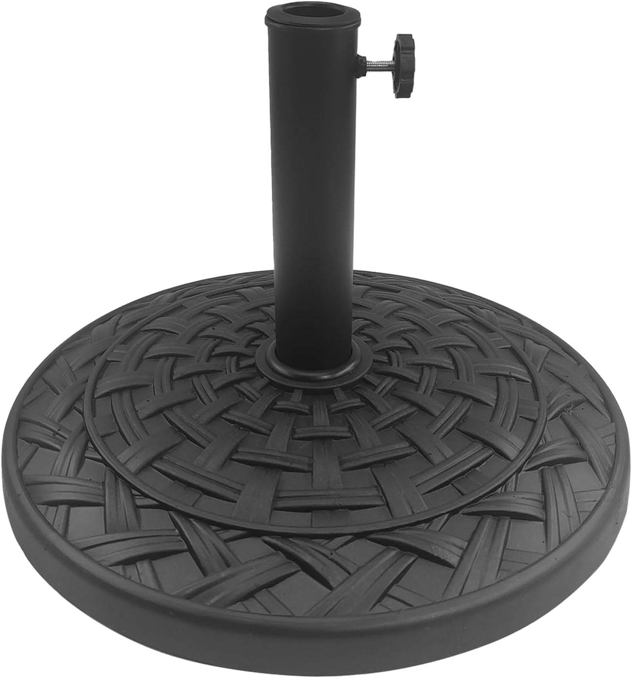 26 lb Round Heavy Duty Resin Patio Market Table Umbrella Base Stand ...