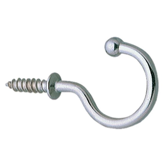 26 lbs Hook-Threaded Wire Screw, Poly Stainless Steel