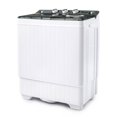 26 lbs SemiAutomatic Twin Tub Portable Washing Machine Builtin Drain