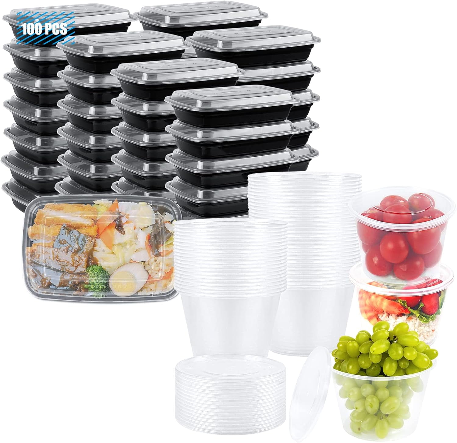 CWC 26 pc Plastic Food Storage Container Set 3