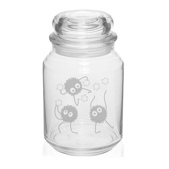 26 oz Glass Candy Jar Apothecary Storage Jar Gift Anime Stars