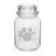 26 oz Glass Candy Jar Apothecary Storage Jar Gift Drum Set