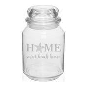 26 oz Glass Candy Jar Gift Home Sweet Beach House