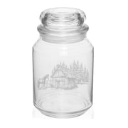 26 oz Glass Candy Jar Apothecary Storage Jar Gift Horse By Barn Farm
