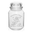 thumbnail image 1 of 26 oz Glass Candy Jar Apothecary Storage Jar Gift Houston I Have So Many Problems Raccoon Funny, 1 of 1