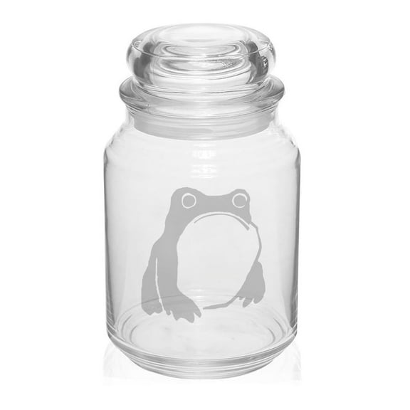 26 oz Glass Candy Jar Apothecary Storage Jar Gift Japanese Matsumoto Hoji Frog