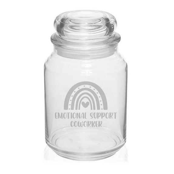 26 oz Glass Candy Jar Gift Emotional Support Coworker For Coworker ...