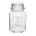 thumbnail image 1 of 26 oz Glass Candy Jar Gift I Put The Lit In Litigate Funny Law School Student Lawyer Paralegal, 1 of 1