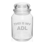 26 oz Glass Candy Jar Gift This Is My ADL Funny Occupational Therapist OT Therapy