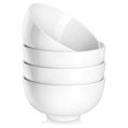 26 oz Porcelain Soup Bowls, 6" Cereal Bowls White Bowls Set of 4 for