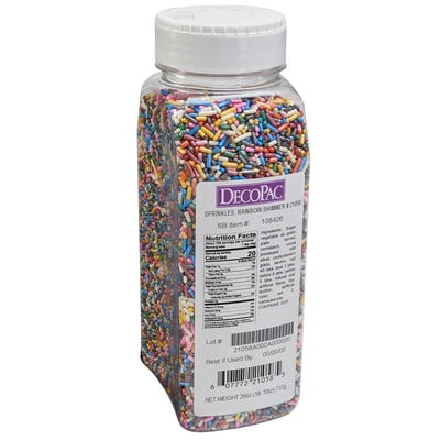 26 oz Rainbow Shimmer Sprinkles
