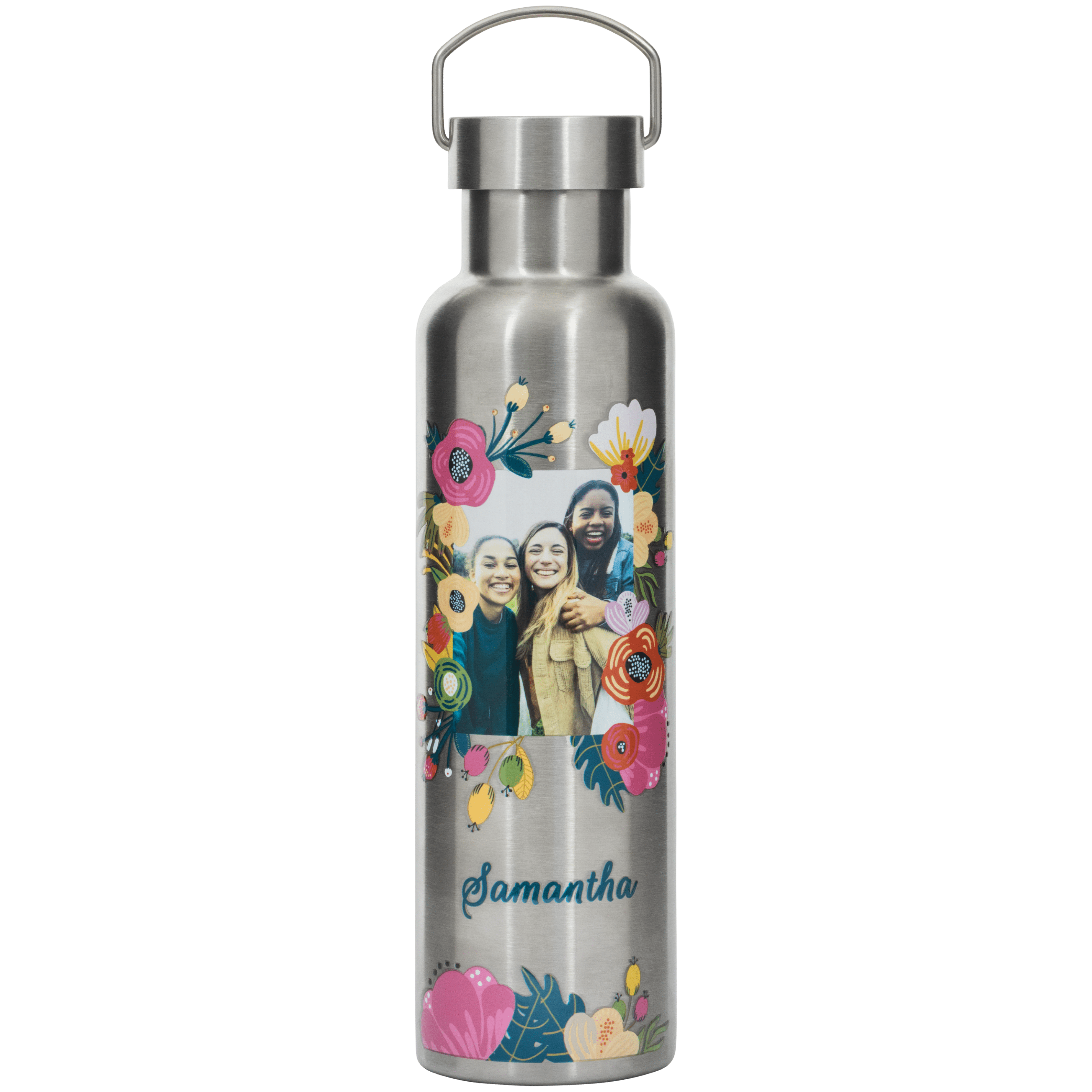 26 oz Stainless Steel Loop Lid Bottle