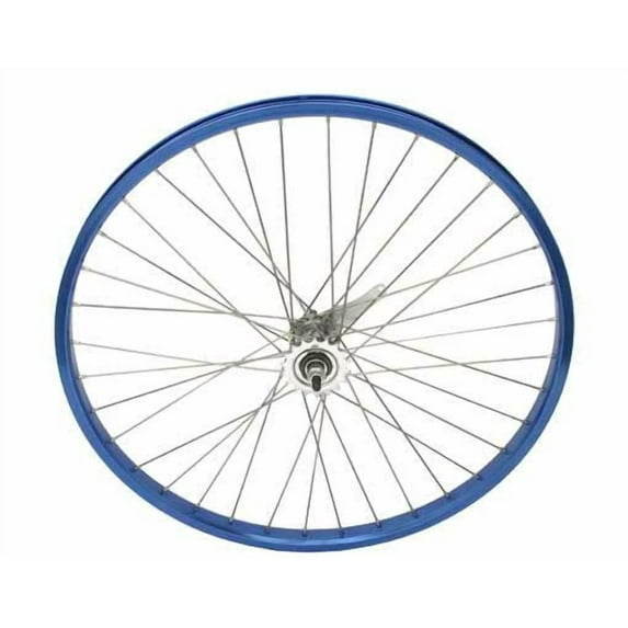 26" x 2.125" Alloy Coaster Wheel 12G Blue. Bicycle wheel, bike wheel, Lowrider bike wheel, lowrider bicycle wheel, chopper,
