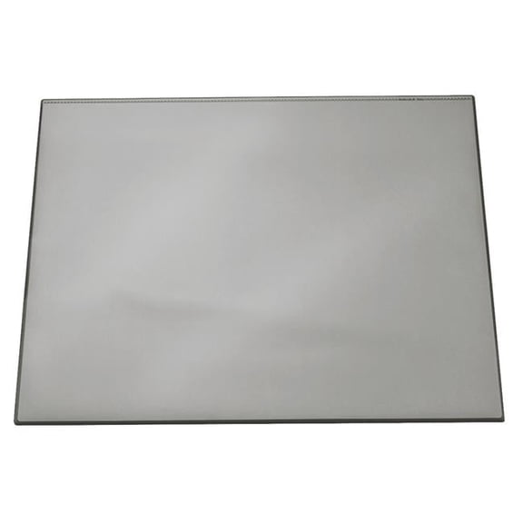 26 x 20 in. Rectangular Desk Pad with Transparent Overlay, Gray