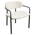 thumbnail image 1 of 26 x 24 x 30 in. Skyler Dining Chairs in Ivory Boucle Fabric wih Black Metal Frame - Set of 2, 1 of 1