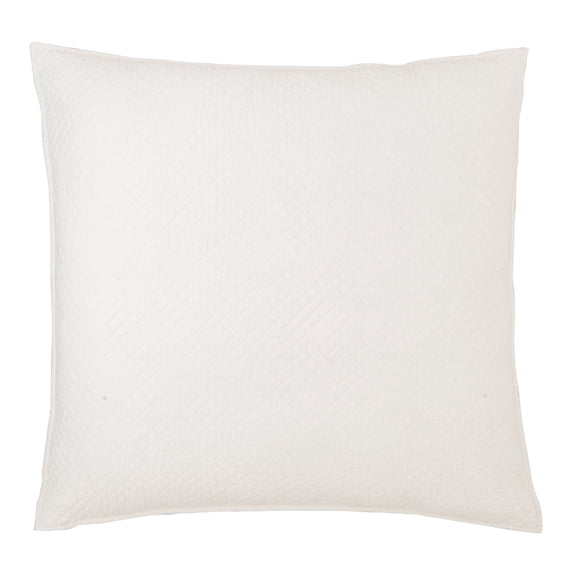 26" x 26" Hampton Soft White Cotton Euro Sham - Machine Washable
