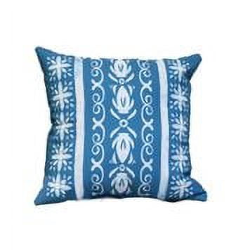 26 x 26 Inch, Cuban Tile 2, Geometric Print Pillow, Teal