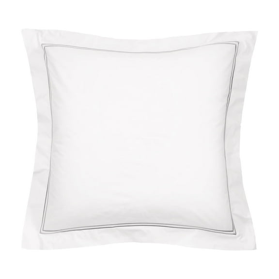 26" x 26" Legacy Pearl Grey Cotton Euro Sham - Machine Washable