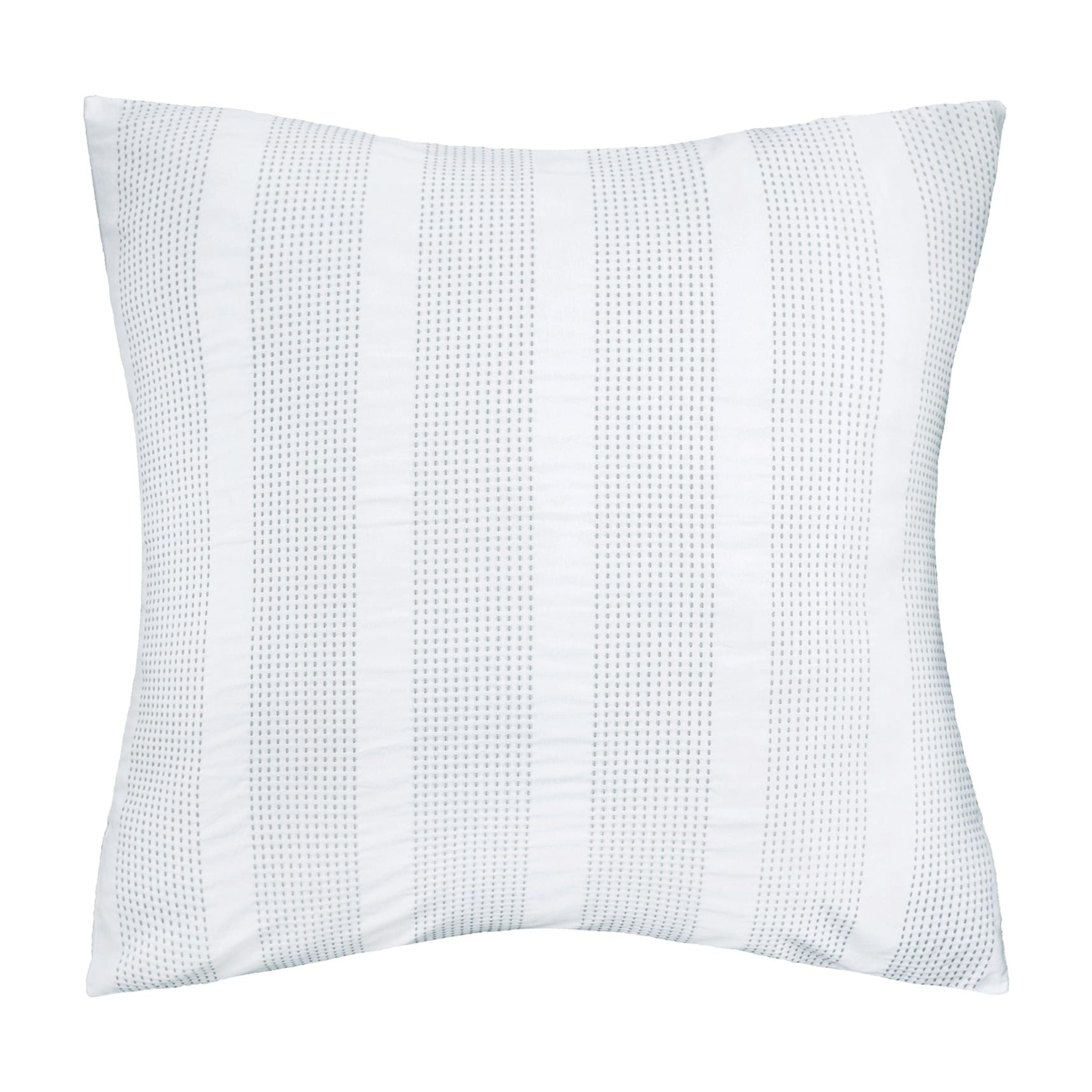 Mason Gray and White Cotton Euro Sham