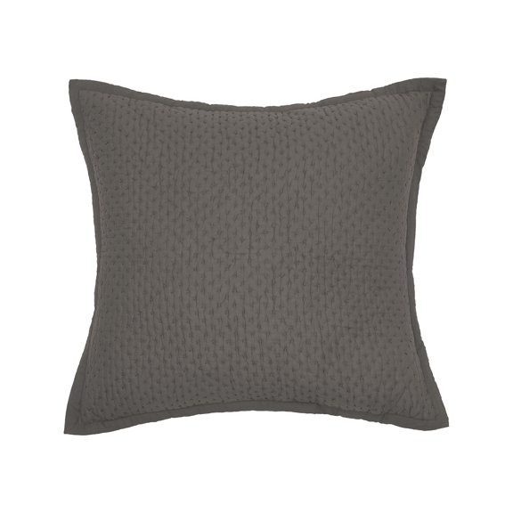 Mila Shale Cotton Euro Sham 26" x 26"