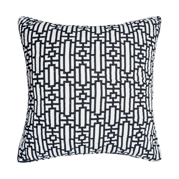 26" x 26" Naya Geometric Cotton Euro Sham - Machine Washable