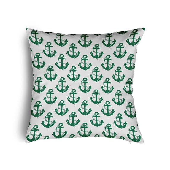 26" x 26" Simply Daisy Anchor Pattern Poly Pillow with Zipper, True Mint Qty 1