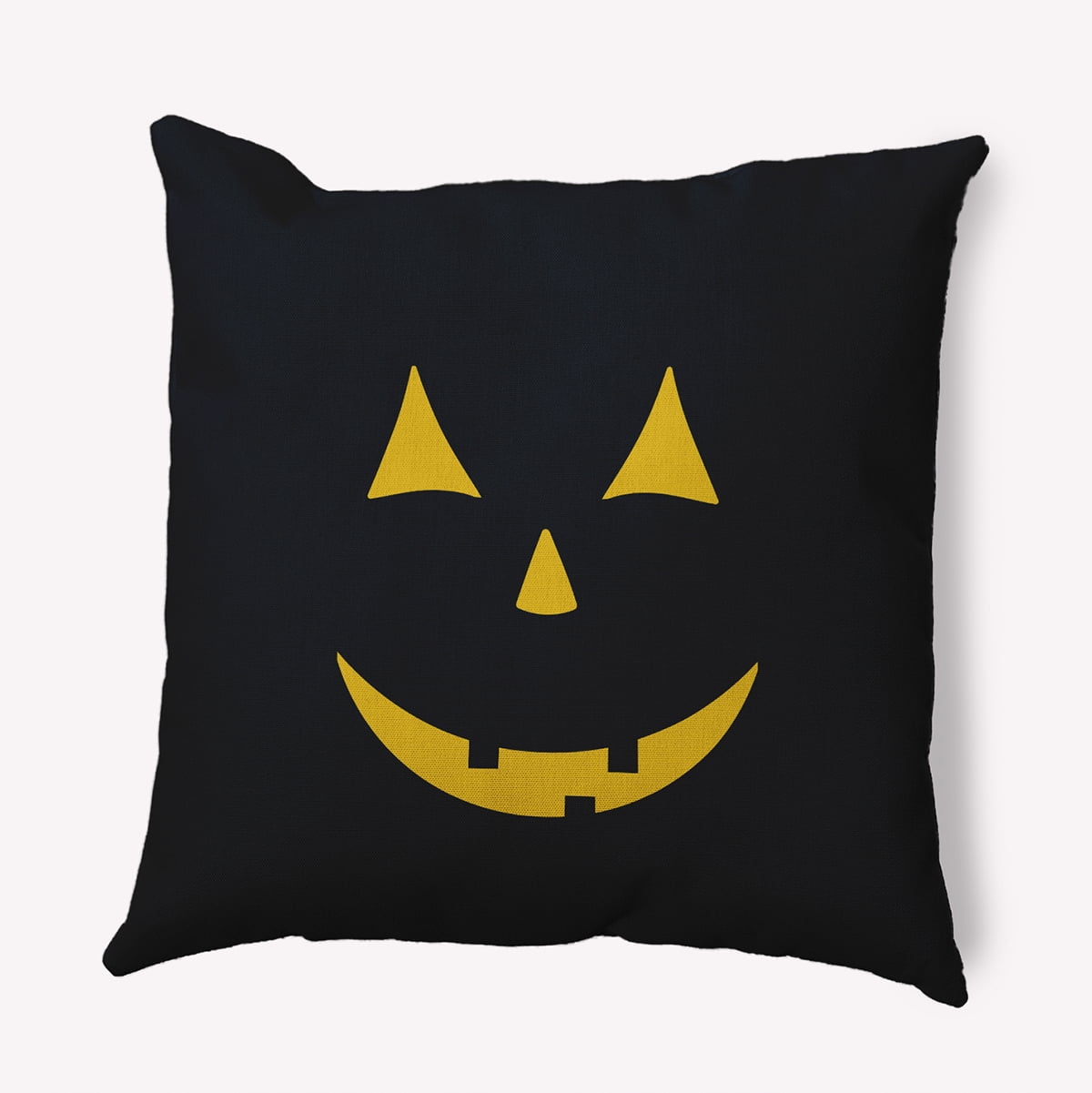 26" x 26" Simply Daisy Halloween JackoLantern Polyester Accent Pillow, Black Qty 1