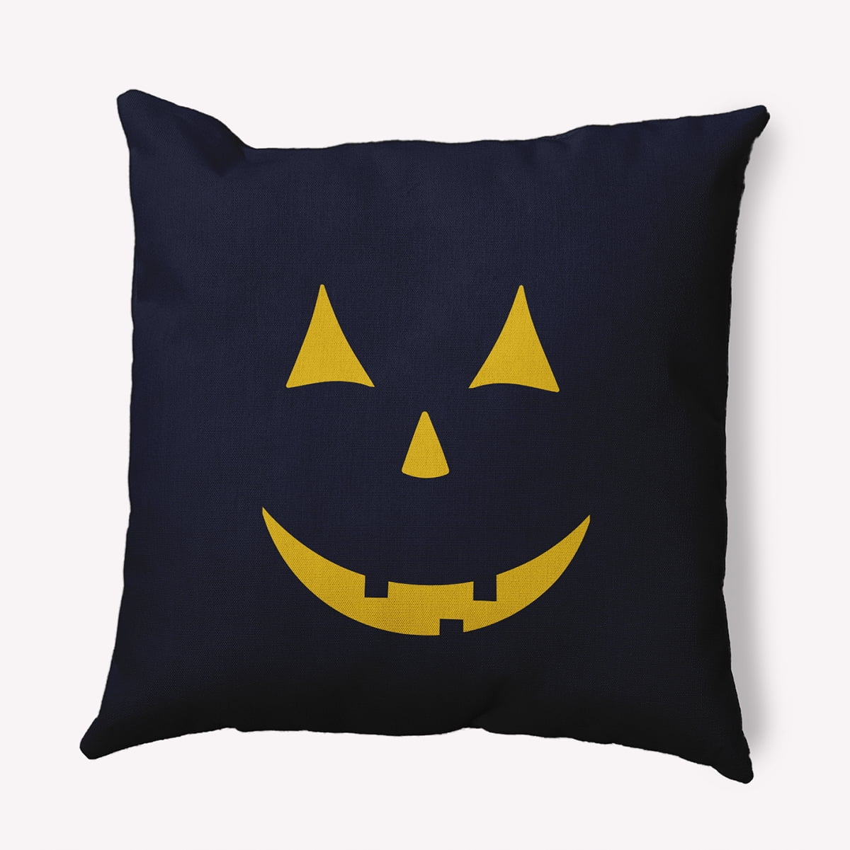 26" x 26" Simply Daisy Halloween JackoLantern Polyester Accent Pillow, Navy Qty 1