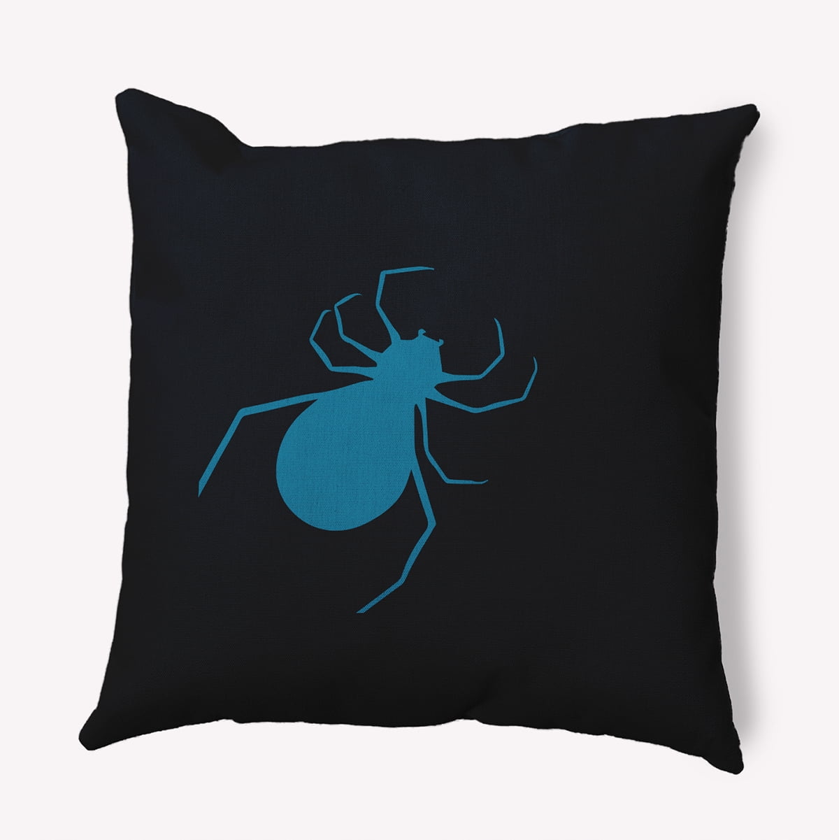 26" x 26" Simply Daisy Halloween Spiders Polyester Accent Pillow, Unreal Teal Qty 1