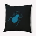thumbnail image 1 of 26" x 26" Simply Daisy Halloween Spiders Polyester Accent Pillow, Unreal Teal Qty 1, 1 of 6