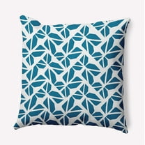 26" x 26" Simply Daisy Kaleidoscope Graffiti Polyester Accent Pillow, Unreal Teal Qty 1