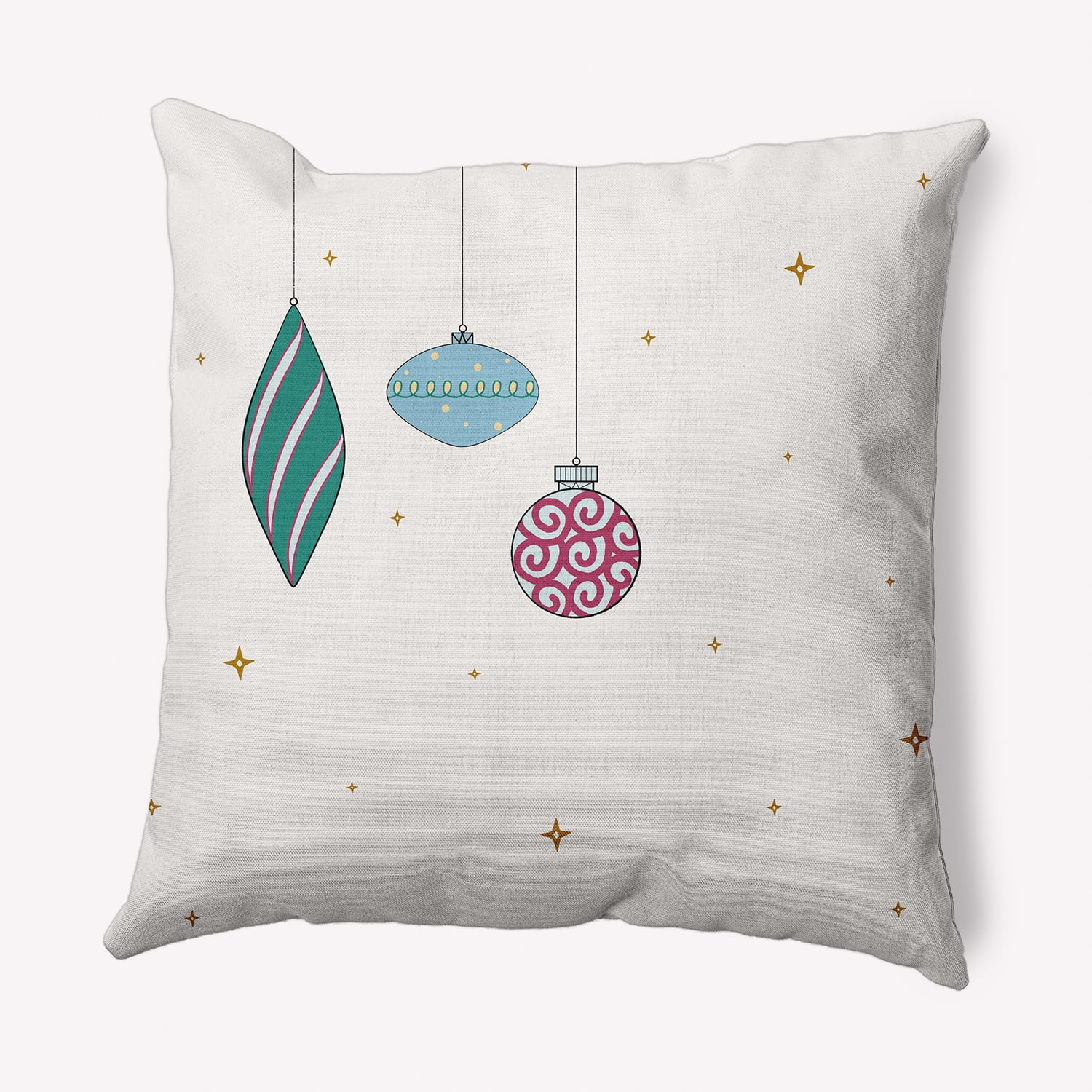 26" x 26" Simply Daisy Light Bright Polyester Accent Pillow, Ice (1 Count)