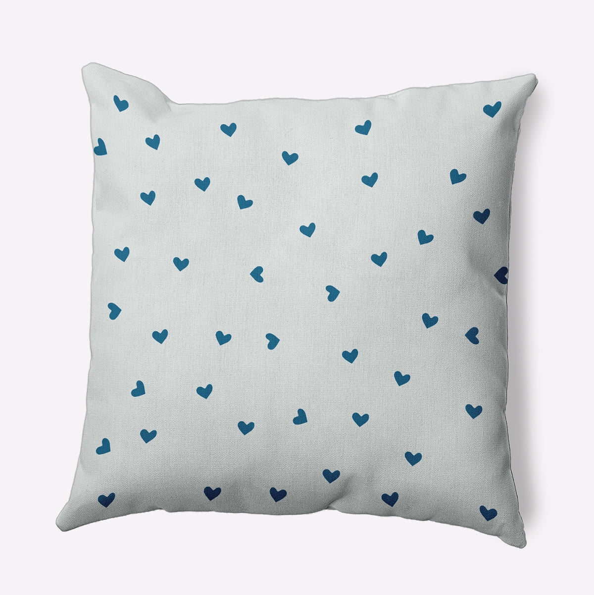 26" x 26" Simply Daisy Little Hearts Polyester Accent Pillow, Teal Qty 1