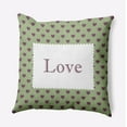 thumbnail image 1 of 26" x 26" Simply Daisy Love Polyester Accent Pillow, Fresh Green Qty 1, 1 of 3