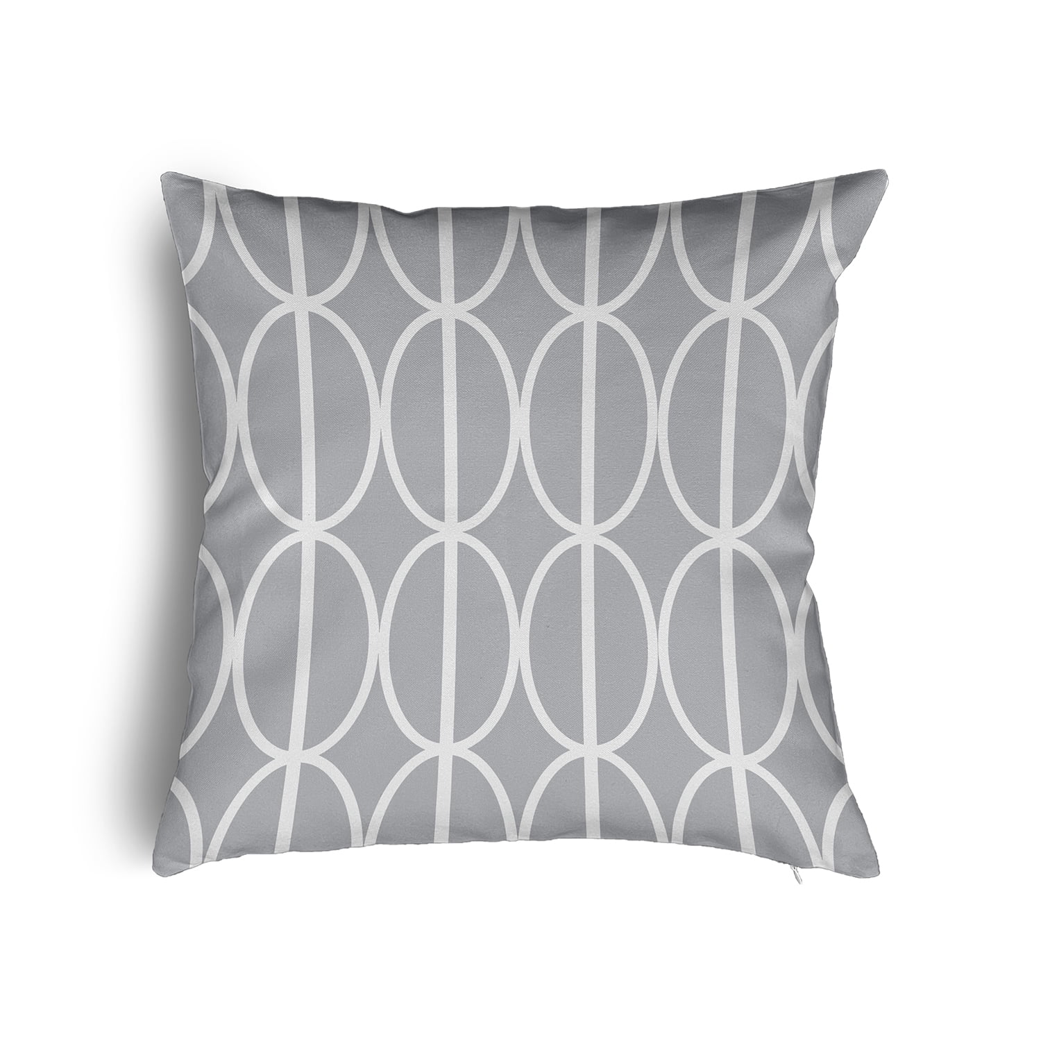 26" x 26" Simply Daisy Ovals Go 'Round Poly Pillow with Zipper, Rain Cloud Qty 1