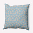 thumbnail image 1 of 26" x 26" Simply Daisy Palm Tree Pattern Polyester Accent Pillow, Carolina Blue Qty 1, 1 of 3