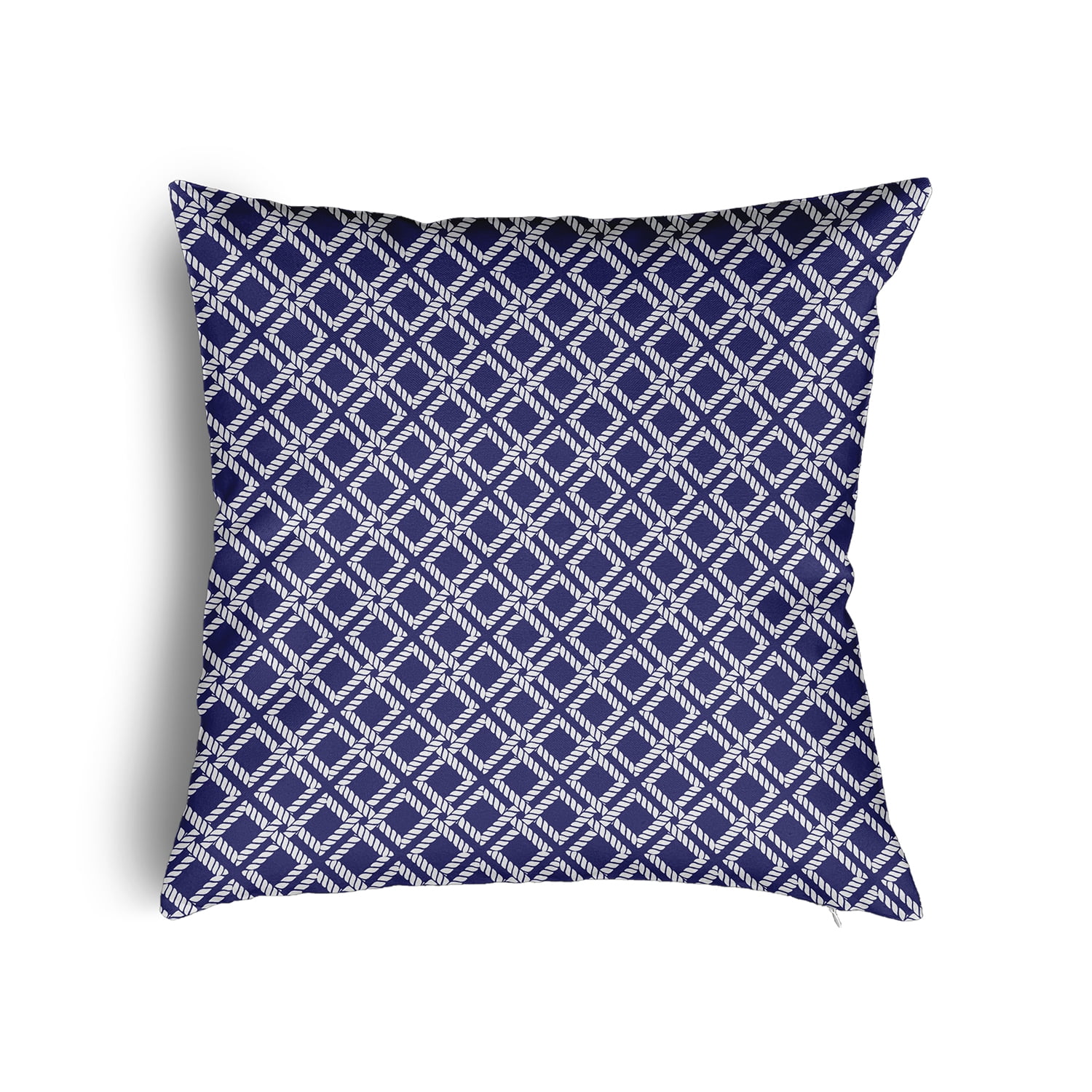 26" x 26" Simply Daisy Rope Rigging Poly Pillow with Zipper, Purplish Blue Qty 1