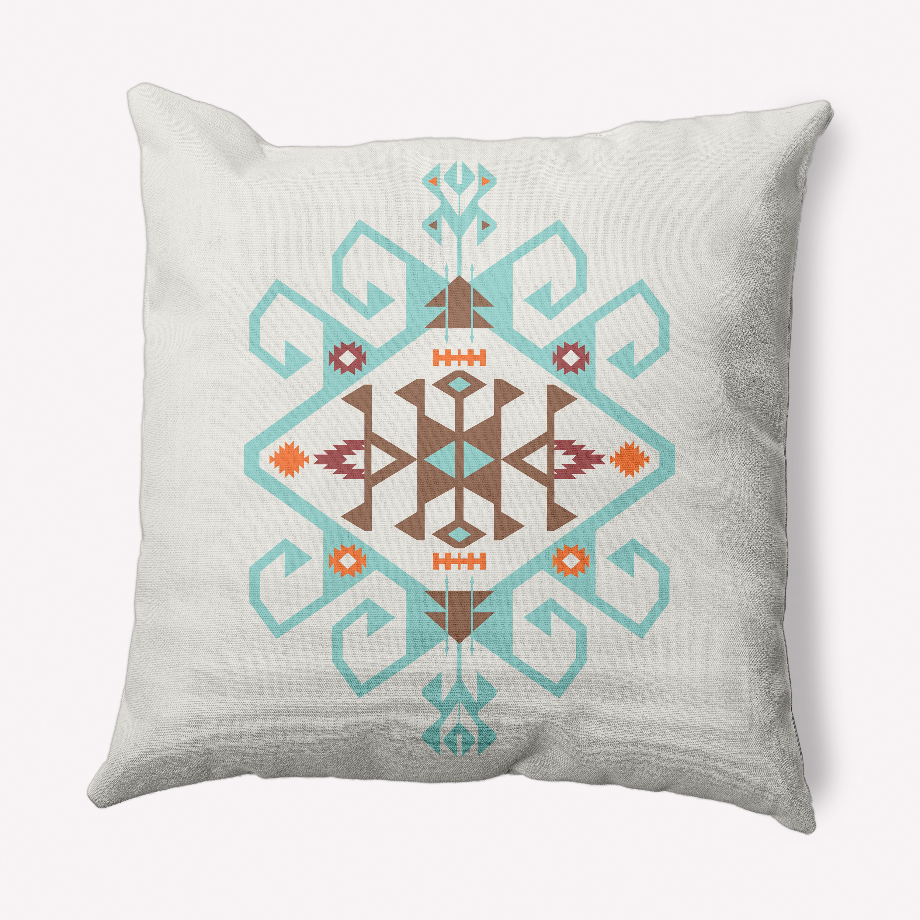 26" x 26" Simply Daisy Southwest Medallion Decorative Throw Pillow