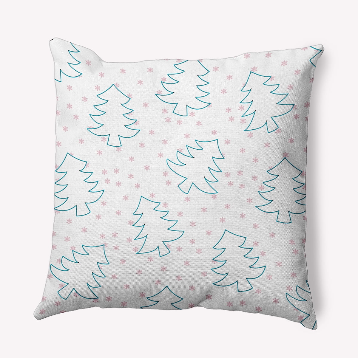 26" x 26" Simply Daisy Tree Outlines Polyester Accent Pillow, Light Pink Qty 1