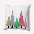 thumbnail image 1 of 26" x 26" Simply Daisy Triangle Trees Polyester Accent Pillow, Bright Green Qty 1, 1 of 3