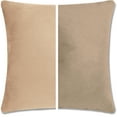 thumbnail image 1 of 26" x 26" Throw Pillow - Cowboy Taupe: 2 PCS / 4 Sided. Luxurious Premium Memory Foam Fill w/ Reversible Cover Microsuede/Microplush Fabric. Forever Fluffy, Beautiful & Supportive. Soft & Comfy., 1 of 9