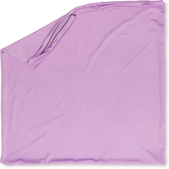 26" x 26" Throw Pillowcases (Cover Only) - 85/15 Nylon, Spandex - Luxurious, Silky, Stretchy & Soft - 1 Pcs Solid Color - A Perfect Choice for Couch Chairs Sofa Bed Adult or Kids Bedroom, Purple
